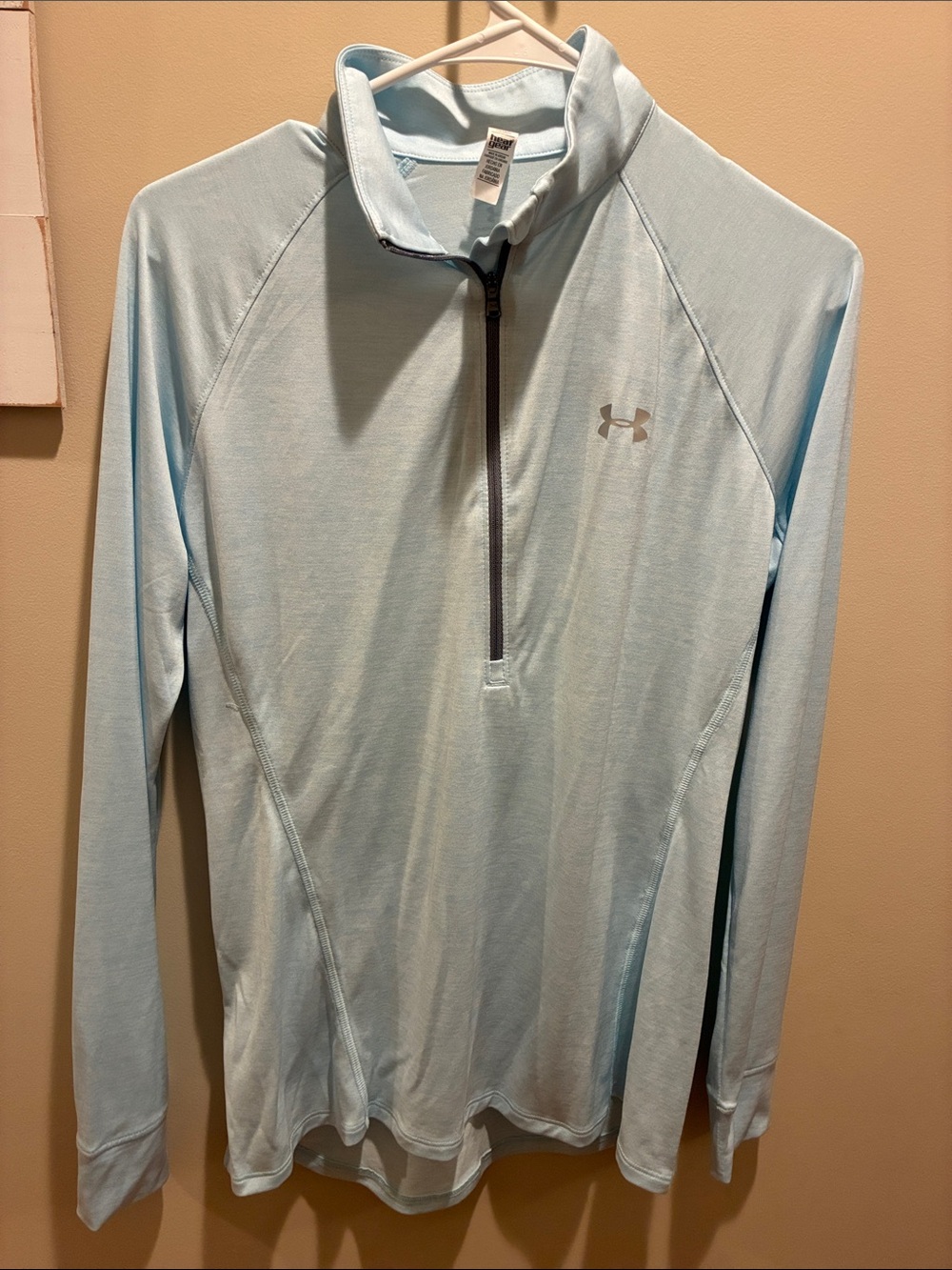 Under Armour Light Blue Womens Quarter-Zip Performance Top